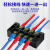 接线端子排TB1503 电线连接器15A3P接线汇流排配电箱接线一盒装 TB1503100只）（铁）