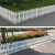安赛瑞 碳化护栏（5个 )木栅栏围墙花园木头护栏防腐木栅栏  白色 50×40cm 企业可定制  530739