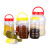 瓶塑料一斤2斤透明包装空瓶子带盖加厚PET罐子装蜂蜜的专用罐 380毫升方50个送内盖送内盖标签
