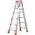 梯子加宽加厚铝合金双侧工程人字合梯伸缩折叠扶梯阁楼梯 升级双筋全三角片加固款2.5米