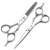 PKE日本品质进口工艺水谷槌目美发剪刀工具无痕牙剪发型师专用理发剪 银色无痕牙剪 去发量10-15