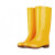 安至防护 加绒雨鞋高筒牛筋底雨靴防滑耐磨男女水鞋工作防水食品靴 黄色/高筒40cm 42