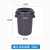 加厚圆形垃圾桶大号带轮子商用带盖物业户外环卫大容量垃圾箱 100个垃圾袋（适用于100L桶）