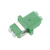 光纤耦合器 LC-LC双工电信级光纤连接器适配器对接头法兰盘小方头 绿色 电信级