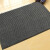 冰禹  复合地毯 双条纹PVC地垫 防尘防水进门垫   烟灰色 60*90cm