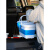钓鱼桶鱼护桶一体装鱼多功能折叠桶户外洗车长方形洗拖把水桶 多功能折叠水桶13L蓝白色带盖+氧气泵