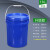 密封桶20L公斤18升涂料机油空桶25L化工包装桶15KG带盖塑料 18L乳白色-加厚款