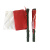 晶事达（JINGSHIDA）多功能信号手旗带喇叭 红白信号指挥手旗 双面双色指挥旗+口哨+三色闪光灯（不含电池）