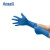安思尔/Ansell 63-893 一次性乳胶手套 蓝色 M码 25副/盒 1盒装 企业专享
