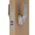 定制适用房门锁通用型卧室内门黑色锁具门把手旧门换锁ZS3814 银色(钥匙开锁款） 35-50mm向内带钥匙
