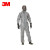 3M 4570 灰色带帽连体防化服XL 1件 液体化学品防护 油类清洁实验化工
