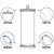 KAIJI LIFE SCIENCES 实验室标本展示瓶高硼硅密封玻璃样品瓶磨砂口加厚广口瓶 1个 120*150mm(约1560ml）