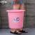 中环力安 15L绿色32*30cm 加厚洗衣塑料水桶手提装水大红色塑料桶盆桶