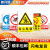 常用国标安全警示牌标示牌安全标识牌车间施工生产警告标志标牌提 禁止倚靠 15x20cm