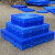 山顶松 防潮垫板 塑料栈板组合式地台板仓库地垫板 圆孔蓝加厚60*30*3cm