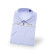 中神盾 D8628 男式长袖衬衫修身韩版职业商务白领条纹衬衣 白底蓝竖条 (1-9件价格)  47码