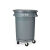清洁户外垃圾桶商用大容量带轮子大号庭院厨房餐饮环卫泔水桶 白云带底座120L:超大承重力