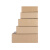 半高纸箱快递长方形扁平打包箱子包装箱特硬鞋盒加固纸盒定做 三层特硬半3(42x21x13.5cm)