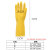 冰禹劳保清洁手套 加厚防滑耐磨护手 32cm黄色乳胶 L码（1双）BH-271