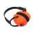 3M隔音耳罩防噪音睡眠工业降噪28db 黑橘色1436耳罩 5副