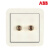 ABB 开关插座 德静系列/白色/二孔音响插座 AJ341 N