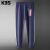 K3S轻奢级夏季薄款针织裤男修身束脚高端拼接侧边织带裤 黑色 28
