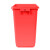 天枢20L摇盖垃圾桶小塑料桶小号小型分类回收商用酒店办公室红色(有害垃圾)无盖
