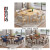 中伟实木餐桌椅组合家用北欧小户型吃饭桌子简约长方形食堂餐桌椅餐厅单桌子140*80*76cm