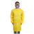 护力强T30防化反穿衣防化学围裙长袖C级腹膜防化服耐酸碱黄色 一件价格长1米宽1.2米 均码