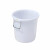 劳保佳 大号塑料圆桶 圆形大容量水桶 圆形收纳桶 带盖加厚储水桶 带盖160L 白色