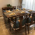 洛松新中式餐桌实木水曲柳饭桌小户型禅意长方形桌现代别墅餐厅餐桌椅歺桌 餐椅