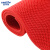 金诗洛 S型PVC镂空地毯 塑胶防水泳池垫浴室厕所防滑垫 加密6厚1.2m宽*1m红色 JM0020