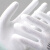 侧至柒左右手PU手套劳保防护电子厂薄款女士小号防滑耐磨#889 左右手白色PU手套24双 M