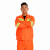 环卫工作服套装高速公路园林养护道路清洁施工工程服长袖反光衣 橘色套装 L-170