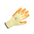代尔塔 DELTAPLUS 201730劳保手套 工作手套 透气 乳胶涂层防撕裂 橙色 10码