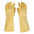 三蝶（sandie） 工业橡胶手套 耐酸碱劳保手套 加厚B型 1付 米黄色 长60cm