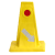 分道标弹性纤维pu材料分道体TPU塑料EVA道路警示牌 (红白TPU反光引导牌