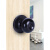 不锈钢球锁黑色球形锁球型门锁室内房门锁卧室内卫生间圆锁通用型 C5791G-拉丝浴室锁 35-45MM  通用型 不带钥匙