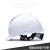 德威狮安全帽工地国标加厚透气地震头盔建筑工程领导施工头帽男定制印字 A3升级版长帽带白色