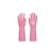 东亚手套 灵巧光里防水耐用橡胶加厚家务清洁 粉色 纤细小手 32cm M