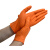 英科医疗 丁腈防护手套 加厚丁晴劳保耐磨实验清洁餐饮钻石纹手套 橙色特大号XL码 100只/盒