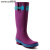 BREZ雨鞋套英国雨鞋女鞋套防水鞋水靴橡胶鞋紫色高筒雨靴 女 紫色 35 (UK2)