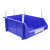 苏识 XK001 180*120*80mm货架斜口分类零件盒组合式物料收纳盒10个装（计价单位：套）蓝色