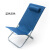 马特维 午休躺椅家用简易折叠椅小型户外阳台靠背沙滩便携办公室午睡迷你 蓝色 加长款