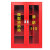 百舸 消防柜全套消防设备器材存放柜应急工具柜灭火器放置柜微型消防站 1.4*0.9m A套餐消防柜