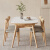 培洋双虎家私可伸缩岩板餐桌家用北欧折叠实木桌椅组合现代简约可变圆 1.2米伸缩餐桌