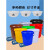 洛港 红色18升 有盖子 +沥水篮 泔水干湿过滤分离带滤网垃圾桶大号厨房厨余茶水茶叶沥水水桶篮桶