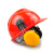 惠利得安全帽用耳罩降噪防噪音耳机工厂工业防干扰护耳器工地耳罩 （红色国标ABS）安全帽以勒0505型耳罩