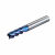 65度4刃平刀纳米蓝涂层数控机床合金刀具不锈钢用平底高硬立铣刀 2.0*6*D4*50