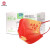 TECHGONG天工 一次性口罩 中国红国潮口罩 三层防护防含熔喷布 独立包装 50只/盒